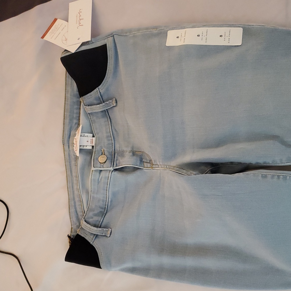 NWT  Isabel Skinny Leg Cuffed Maternity Pants - Picture 6 of 7